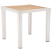 Стол Tilia Antares 80x80 см столешница ироко, ножки пластиковые кремовый в интернет-магазине "Мебли Даром"
