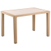 Стол Tilia Antares 80x120 см столешница из стекла, ножки пластиковые кофейный в интернет-магазине "Мебли Даром"