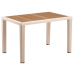 Стол Tilia Antares 80x120 см столешница ироко, ножки пластиковые кремовый в интернет-магазине "Мебли Даром"