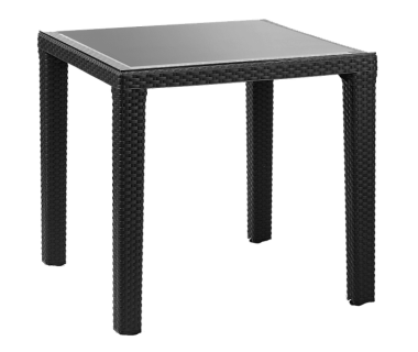 Стол Tilia Antares 80x80 см ножки пластиковые черный