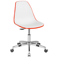 Стул офисный Tilia Eos-Office оранжевый - белая слоновая кость