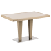 Стол Tilia Antares 80x120 см столешница из стекла, база хромированная кофейный в интернет-магазине "Мебли Даром"