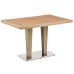 Стол Tilia Antares 80x120 см столешница ироко, база хромированная кофейный в интернет-магазине "Мебли Даром"