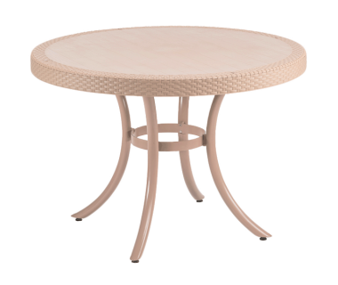 Стол Tilia Osaka d110 см ножки алюминиевые кремовый
