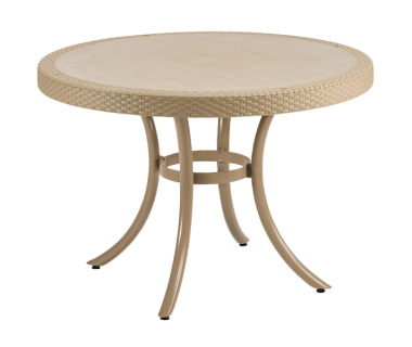 Стол Tilia Osaka d110 см ножки алюминиевые цвет кофе
