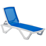 Шезлонг Tilia Mare біла слонова кістка - блакитний