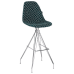 Стул барный Tilia Eos-X сиденье с тканью, ножки металлические хромированные ARTCLASS 808 в интернет-магазине "Мебли Даром"