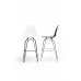 Стілець барний Tilia Eos-M ніжки металеві хромовані біла слонова кістка - біла слонова кістка в інтернет магазині "Меблі Даром"