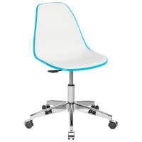 Стул офисный Tilia Eos-Office бирюзовый - белая слоновая кость