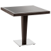 Стол Tilia Antares 80x80 см столешница из стекла, база хромированная венге в интернет-магазине "Мебли Даром"
