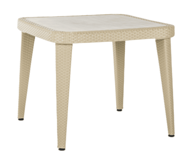 Стол Tilia Osaka 90x90 см ножки пластиковые цвет кофе