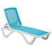 Шезлонг Tilia Mare біла слонова кістка - бірюзовий в інтернет магазині "Меблі Даром"