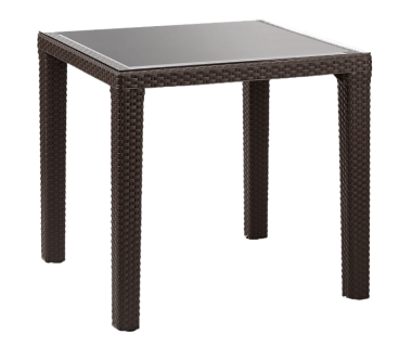 Стол Tilia Antares 80x80 см ножки пластиковые венге Стол Tilia Antares 80x80 см ножки пластиковые венге