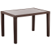 Стол Tilia Antares 80x120 см столешница из стекла, ножки пластиковые венге в интернет-магазине "Мебли Даром"