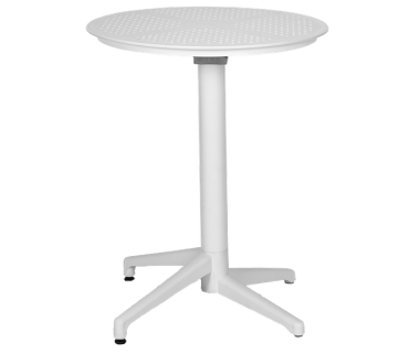 Стол с откидной столешницей Tilia Moon d60 см белая слоновая кость