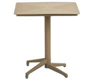 Стіл з відкидною стільницею Tilia Moon 70x70 см колір кави