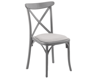 Стул Tilia Capri Pad серый цемент