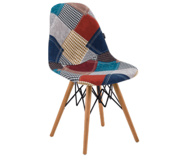 Стілець Tilia Eos-V сидіння з тканиною, ніжки букові PATCHWORK