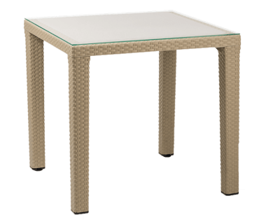 Стол Tilia Antares 80x80 см ножки пластиковые кофейный