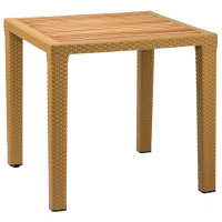 Стіл Tilia Antares 80x80 см стільниця ироко, ніжки пластикові колір дерево