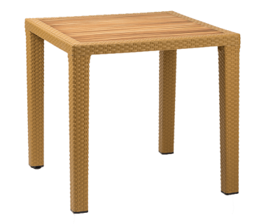 Стол Tilia Antares 80x80 см столешница ироко, ножки пластиковые цвет дерево