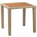 Стол Tilia Antares 80x80 см столешница ироко, ножки пластиковые кофейный в интернет-магазине "Мебли Даром"
