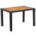 Стол Tilia Antares 80x120 см столешница ироко, ножки пластиковые черный в интернет-магазине "Мебли Даром"