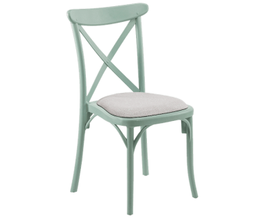 Стул Tilia Capri Pad серо-зеленый