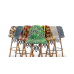 Стул барный Tilia Eos-V сиденье с тканью, ножки буковые ARTCLASS 903 в интернет-магазине "Мебли Даром"