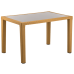 Стол Tilia Antares 80x120 см столешница из стекла, ножки пластиковые цвет дерево в интернет-магазине "Мебли Даром"