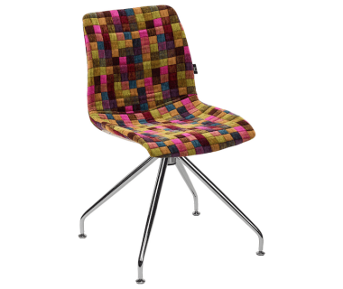 Стілець Tilia Lazer-Z сидіння з тканиною, ніжки металеві COLOURBOX 7700