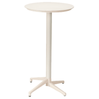 Стол барный с откидной столешницей Tilia Moon d60 см кремовый