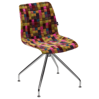 Стілець Tilia Lazer-Z сидіння з тканиною, ніжки металеві COLOURBOX 7700