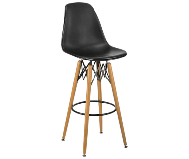Стул барный Tilia Eos-V ножки буковые черный - черный