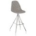Стілець барний Tilia Eos-X сидіння з тканиною, ніжки металеві хромовані ARTCLASS 802 в інтернет магазині "Меблі Даром"