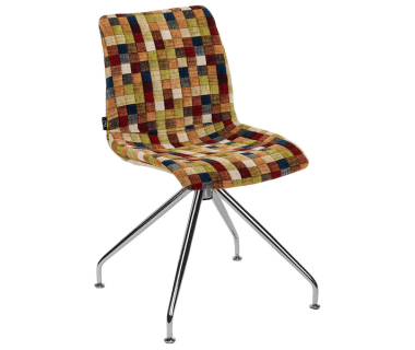 Стілець Tilia Lazer-Z сидіння з тканиною, ніжки металеві COLOURBOX 7701