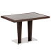 Стол Tilia Antares 80x120 см столешница из стекла, база хромированная венге в интернет-магазине "Мебли Даром"