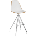 Стул барный Tilia Eos-X ножки металлические хромированные светло-коричневый - белая слоновая кость в интернет-магазине "Мебли Даром"