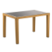Стол Tilia Antares 80x120 см верх столешницы из стекла, ножки пластиковые кофейный в интернет-магазине "Мебли Даром"