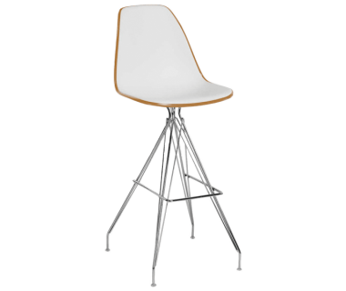 Стул барный Tilia Eos-X ножки металлические хромированные светло-коричневый - белая слоновая кость