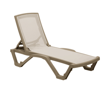 Шезлонг Tilia Mare колір дерево - бежевий