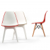 Стілець Tilia Eos біла слонова кістка - помаранчевий в інтернет магазині "Меблі Даром"