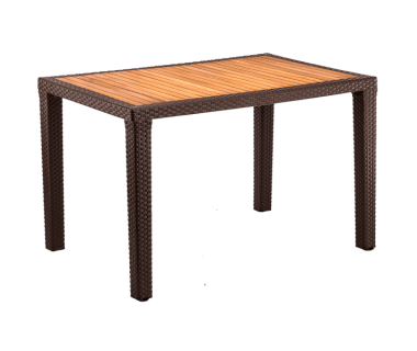 Стол Tilia Antares 80x120 см столешница ироко, ножки пластиковые венге Стол Tilia Antares 80x120 см столешница ироко, ножки пластиковые венге