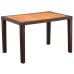 Стол Tilia Antares 80x120 см столешница ироко, ножки пластиковые венге в интернет-магазине "Мебли Даром"