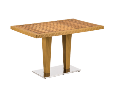 Стол Tilia Antares 80x120 см столешница ироко, база хромированная цвет дерево Стол Tilia Antares 80x120 см столешница ироко, база хромированная цвет дерево
