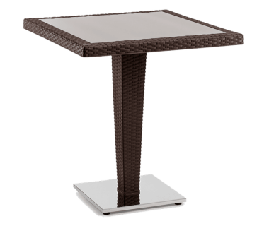 Стол Tilia Antares 70x70 см база хромированная венге