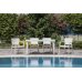 Стол Tilia Antares 80x120 см столешница из стекла, ножки пластиковые кремовый в интернет-магазине "Мебли Даром"