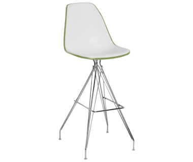 Стул барный Tilia Eos-X ножки металлические хромированные хаки - белая слоновая кость