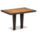 Стол Tilia Antares 80x120 см столешница ироко, база хромированная венге в интернет-магазине "Мебли Даром"