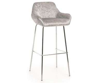 Стілець барний B-12 срібний